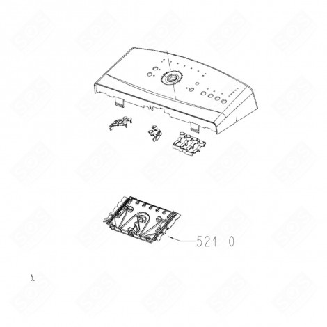 CARTE ELECTRONIQUE, MODULE DE PUISSANCE (REPÈRE 5210) LAVE-LINGE - 481010882295, C00502563