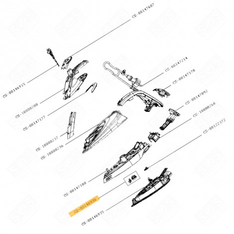 JOINTS X2 (REPÈRE N°CS-00146936) CENTRALE VAPEUR, FER À REPASSER - CS-00146936, CS00146936