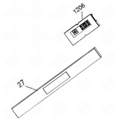 MODULE PROGRAMMÉ (REPÈRE N°1206) FOUR, CUISINIÈRE - 49107115