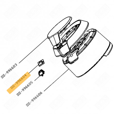 ÉCRAN LCD (REPÈRE N°SS-996604) FRITEUSE - SS-996604, SS996604