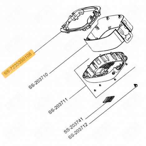 BAGUE (REPÈRE N°SS-7235350108) FRITEUSE - SS-7235350108, SS-7222076510