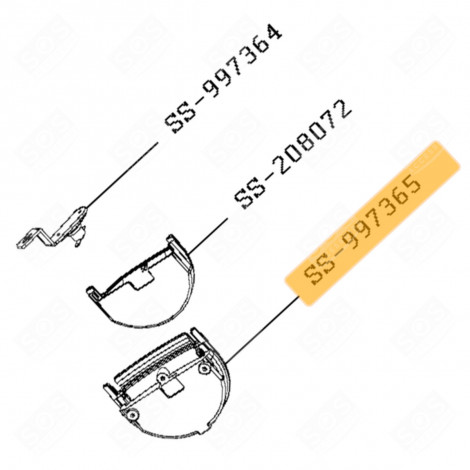 SUPPORT DE BAC (REPÈRE N°SS-997365) CUISEUR VAPEUR - SS-204291, SS204291, SS-997365, SS997365