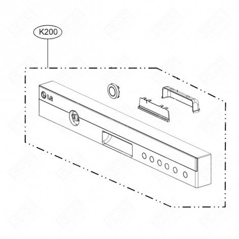 BANDEAU DE COMMANDES LAVE-VAISSELLE - AGL73475204