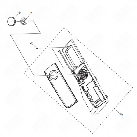 BANDEAU COMPLET (REPÈRE N°10) SÈCHE-LINGE - DC97-20842E