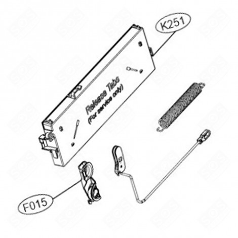 PLATINE (REPÈRE N°K251) LAVE-VAISSELLE - EBR88900005