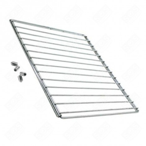 GRILLE CHROMÉE L » 350X470 MM EXTENSIBLE 350X750 MM AVEC VIS ENCASTRÉE ET CLÉ DE MONTAGE FOUR, CUISINIÈRE - WY159