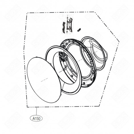 HUBLOT COMPLET LAVE-LINGE - ADC74745512