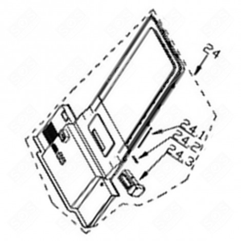 SONDE DE TEMPÉRATURE REPÈRE 24.1 RÉFRIGÉRATEUR, CONGÉLATEUR - 34040858, 1065710