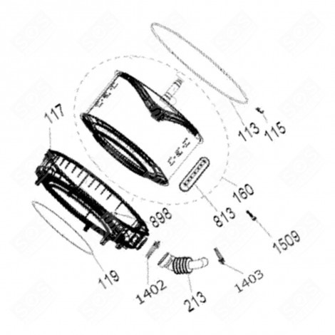 AUBE DE TAMBOUR (REPÈRE N°813) LAVE-LINGE - 42160220