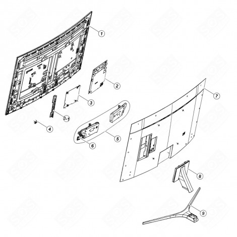 PLATINE PRINCIPAL TÉLÉVISION - BN94-12469P