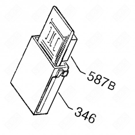 CARTE ÉLECTRONIQUE (REPÈRE N°587B) LAVE-LINGE - 1247086125