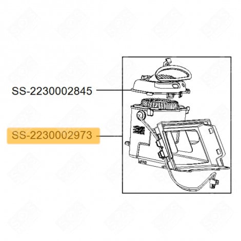 MOTEUR + CARTER COMPLET ASPIRATEUR - SS-2230002973, SS2230002973