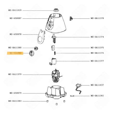 BOUTON DE COMMANDE ROBOT MÉNAGER - MS-650880, MS650880