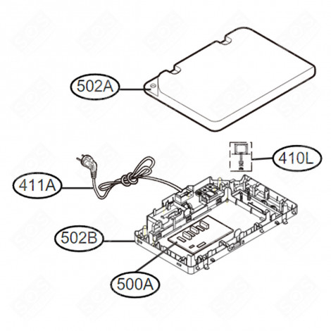 PLATINE PRINCIPALE (REPÈRE N°500A) RÉFRIGÉRATEUR, CONGÉLATEUR - EBR35580211