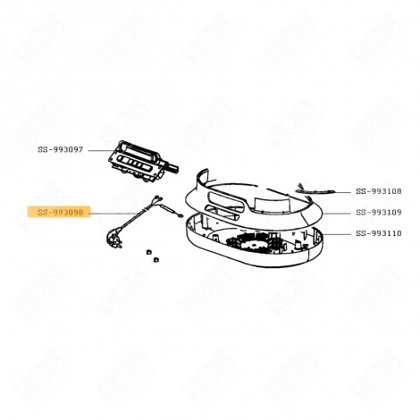 CORDON ET FUSIBLE (REPÈRE N°SS-993098) CUISEUR VAPEUR - SS-993098, SS993098