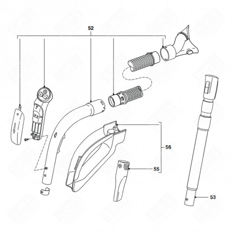 TUBE (REPÈRE N°53) ASPIRATEUR - 432200534771 