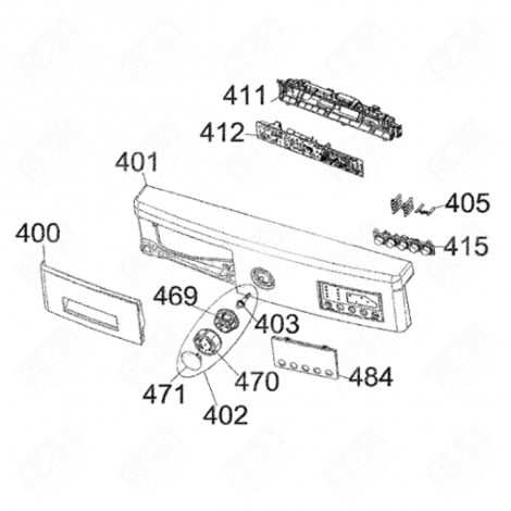 MANETTE DE PROGRAMMATEUR REPÈRE 402 LAVE-LINGE - 42112942