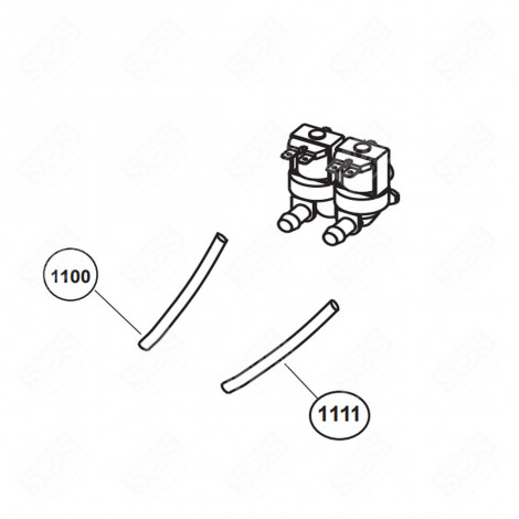 DURITE 175MM (REPÈRE 1100) LAVE-LINGE - 2907192500