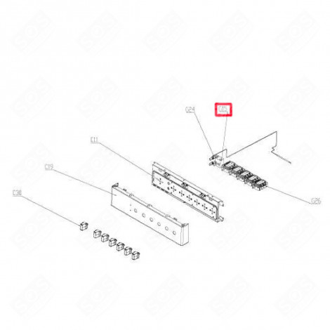 THERMOSTAT (REPÈRE N°G15) FOUR, CUISINIÈRE - 576F20