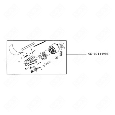 MOTEUR DE RÉSISTANCE SÈCHE-CHEVEUX - CS-00144906, CS00144906