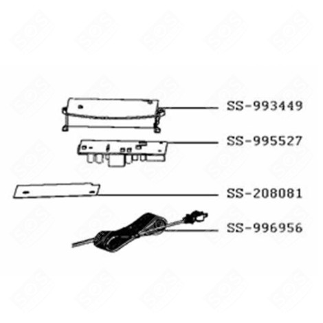 CORDON (REPÈRE N°SS-996956) CUISEUR VAPEUR - SS-996956, SS-204206