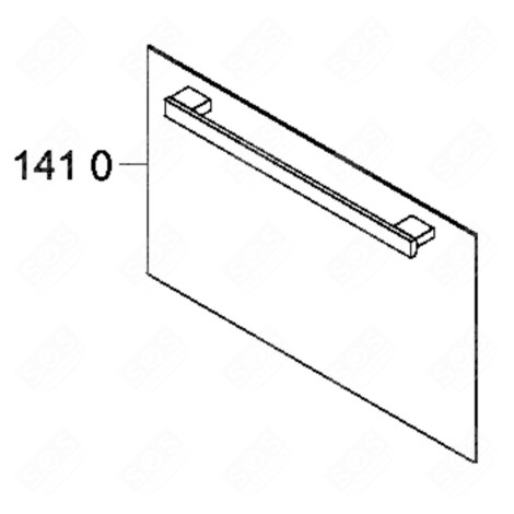 PORTE (REPÈRE 1410) FOUR, CUISINIÈRE - C00848561