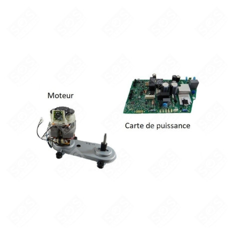 KIT CARTE PUISSANCE + MOTEUR ROBOT MÉNAGER - MS-8080017762, MS-8080017763