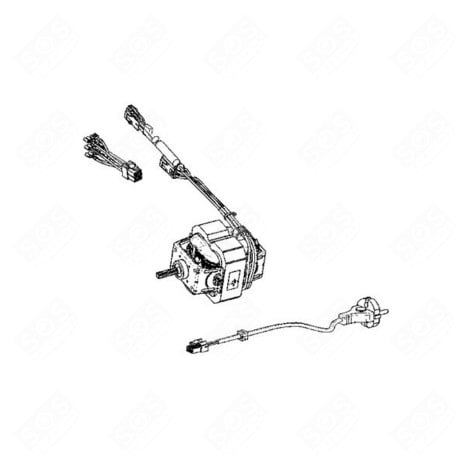 MOTEUR AVEC CÂBLE ET ALIMENTATION ROBOT MÉNAGER - SS-1530000084, SS-1530000085