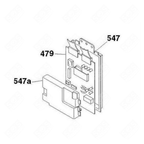 CARTE ÉLECTRONIQUE, MODULE DE PUISSANCE (REPÈRE 479) LAVE-LINGE - 49028241