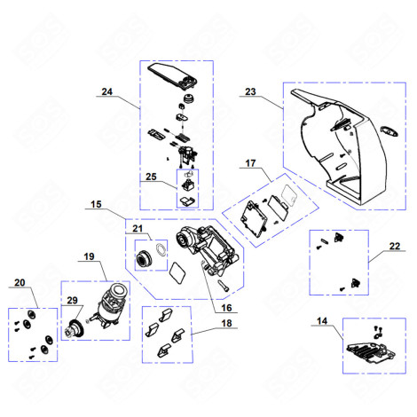 PLATINE COMPLÈTE (REPÈRE N°17) TRANCHEUSE - 501711