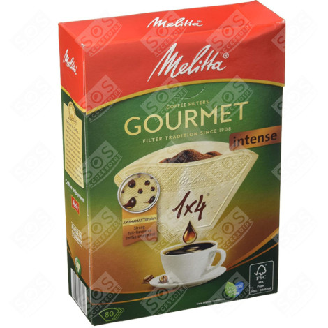 FILTRES À CAFÉ  D’ORIGINE GOURMET INTENSE TYPE 1 X 4 (PAQUET DE 80 PIÈCES)  CAFETIÈRE, MACHINE À CAFÉ - 6763159