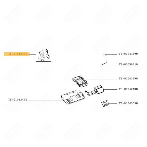 PIED AVEC CACHE GAUCHE RACLETTE, GRIL, WOK - TS-01042491, TS-01042490