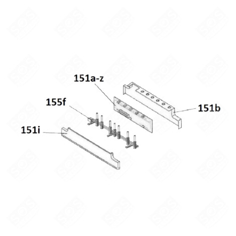 MODULE PROGRAMMÉ ( REPÈRE 151 A-Z ) LAVE-VAISSELLE - 49039452