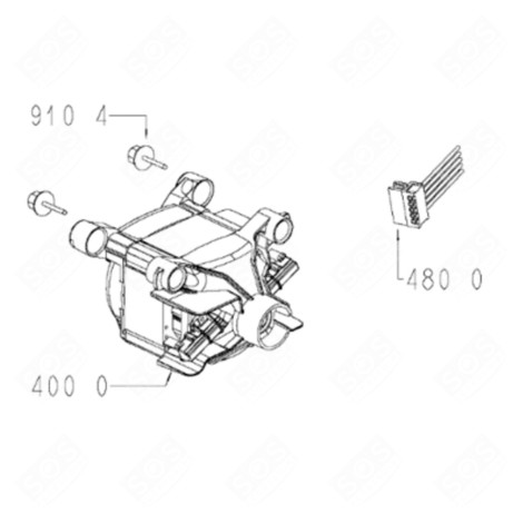 MOTEUR (REPÈRE N°4000) LAVE-LINGE - 481010715793, C00326335 