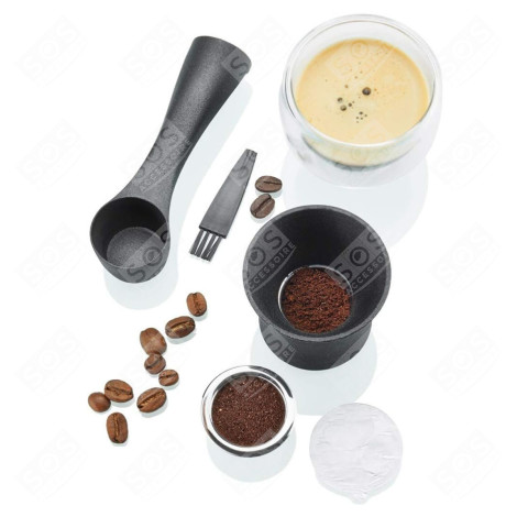 KIT DE CAPSULES À CAFÉ RÉUTILISABLES CONSCIO CAFETIÈRE, MACHINE À CAFÉ - 12718