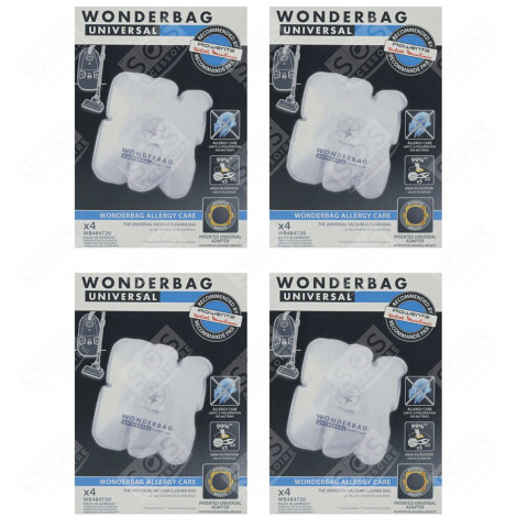 LOT DE 4 BOITES DE 4 SACS ASPIRATEUR - WB484720