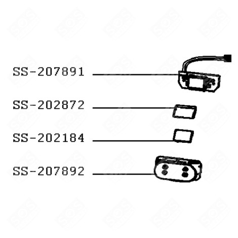 CARTE ÉLECTRONIQUE DE COMMANDE CAFETIÈRE, MACHINE À CAFÉ - SS-207891, SS207891