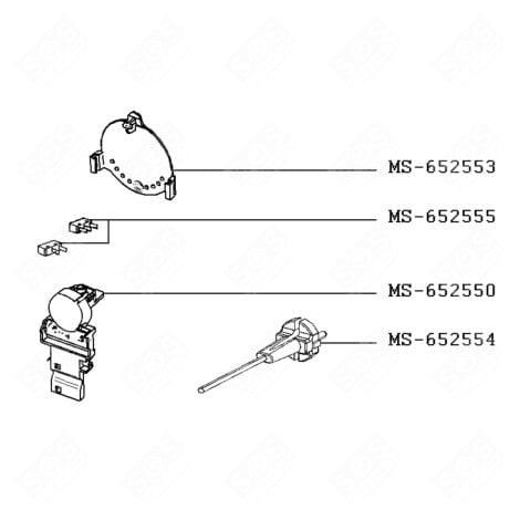 CORDON ET CONDENSATEUR ( REPÈRE MS-652554 ) DIVERS PETIT MÉNAGER - MS-652554, MS652554