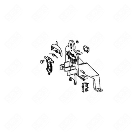 COMMUTATEUR ET INTERRUPTEURS GRIS  ROBOT MÉNAGER - MS-651747, MS651747