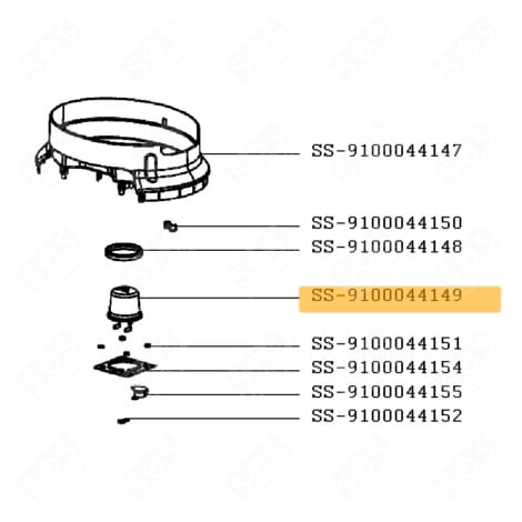 RÉSISTANCE ( REPÈRE SS-9100044149 ) CUISEUR VAPEUR - SS-9100044149, SS9100044149