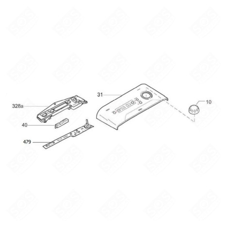 MODULE PROGRAMMÉ ( REPÈRE 479 ) LAVE-LINGE - 49123095