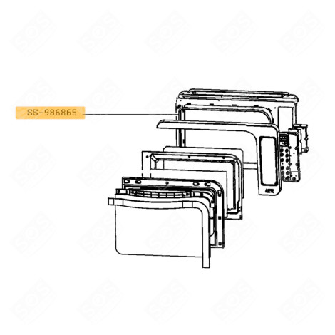 JOINT DE PORTE ( REPÈRE SS-986865 ) FOUR, CUISINIÈRE - SS-986865, SS986865