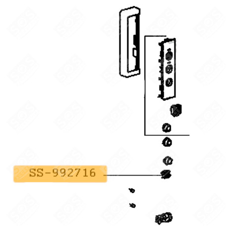 COMMUTATEUR ( REPÈRE SS-992716 ) FOUR, CUISINIÈRE - SS-992716, SS992716