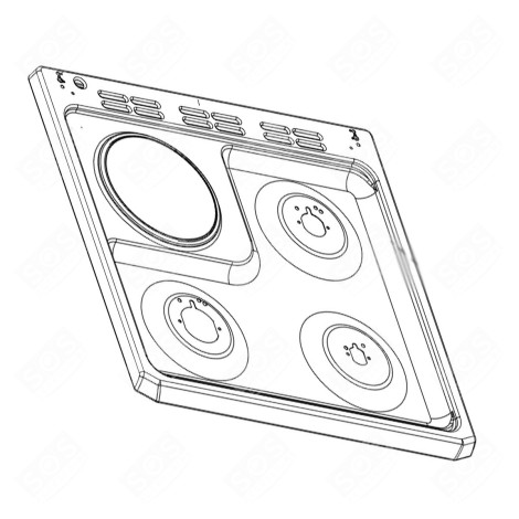 PLAN DE TRAVAIL FOUR, CUISINIÈRE - 219300190