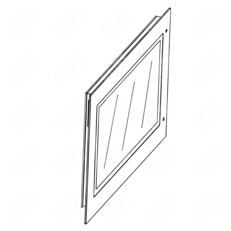 PORTE EXTÉRIEURE GAUCHE (PARTIE INFÉRIEURE) FOUR, CUISINIÈRE - 210371347