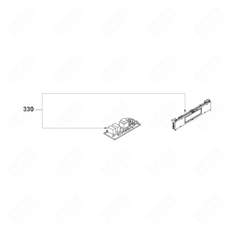 CARTES ÉLECTRONIQUES, MODULES DE PUISSANCE ET D'AFFICHAGE FOUR, CUISINIÈRE - AS0034738