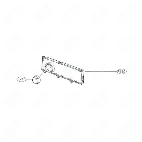 CARTE ÉLECTRONIQUE, MODULE D'AFFICHAGE (REPÈRE F110) LAVE-LINGE - EBR78597355 