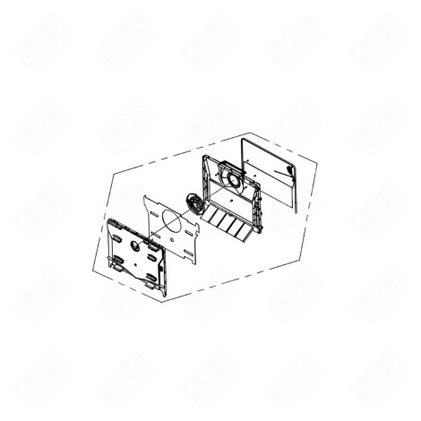 ENSEMBLE AIRFLOW (PARTIE CONGÉLATEUR) RÉFRIGÉRATEUR, CONGÉLATEUR - 0060848407