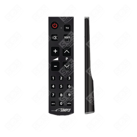 SOS ACCESSOIRE TÉLÉCOMMANDE SIMPLY POUR TV PROGRAMMATION PAR CODE (GROSSES TOUCHES) TÉLÉVISION - 8028626017013, 1731(SIMPLY)