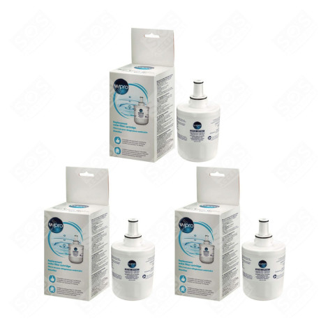 LOT DE 3 FILTRES À EAU AQUAPURE / APP100 WPRO D'ORIGINE RÉFRIGÉRATEUR, CONGÉLATEUR - 484000000513, APP100/1